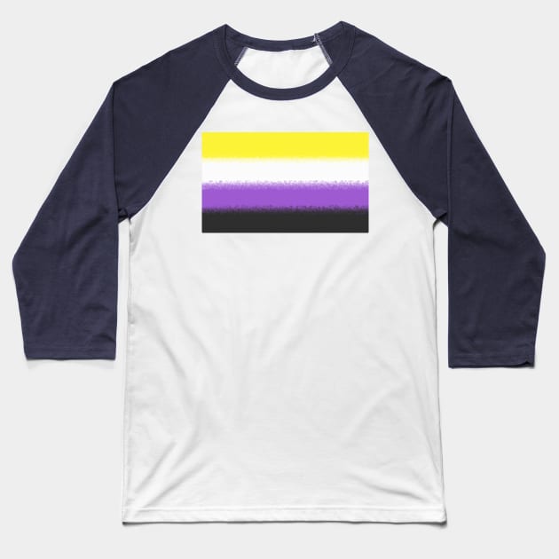 Nonbinary Flag Baseball T-Shirt by TheNewMoon